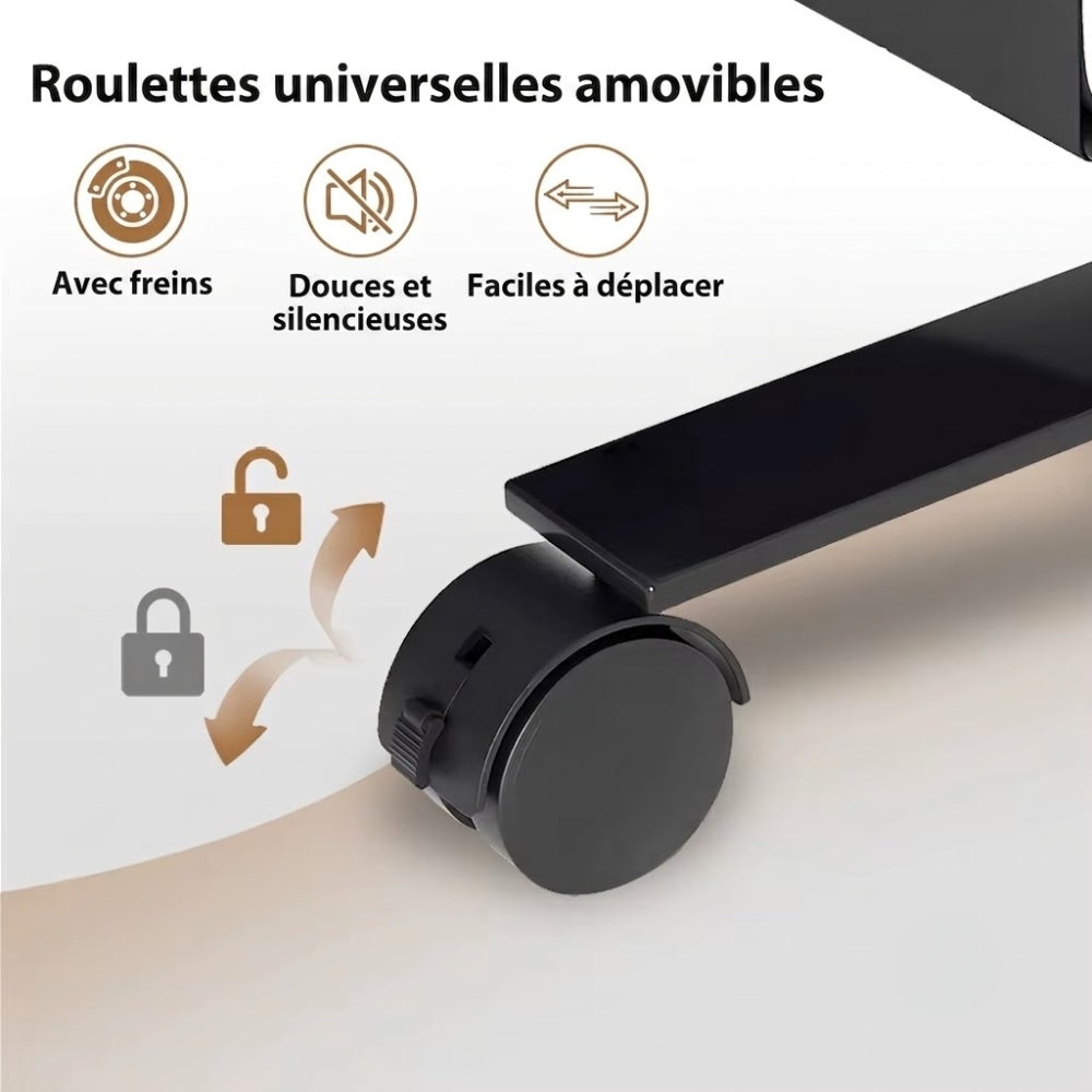 Paravent 3 Panneaux sur Roulettes