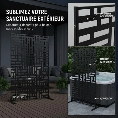 Paravent Extérieur Métal Inoxydable