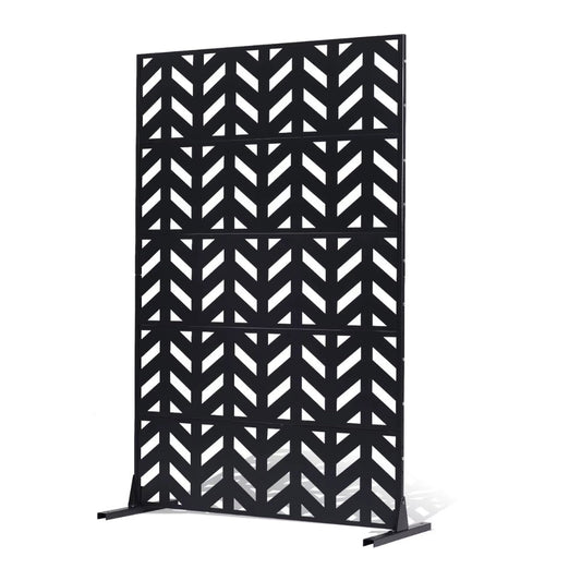 Paravent Métal Décoratif Freestanding avec Pied