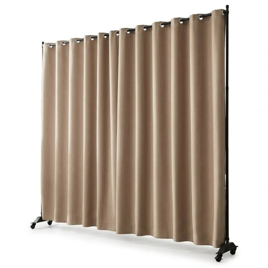 Paravent Tissu Mobile sur Roulettes