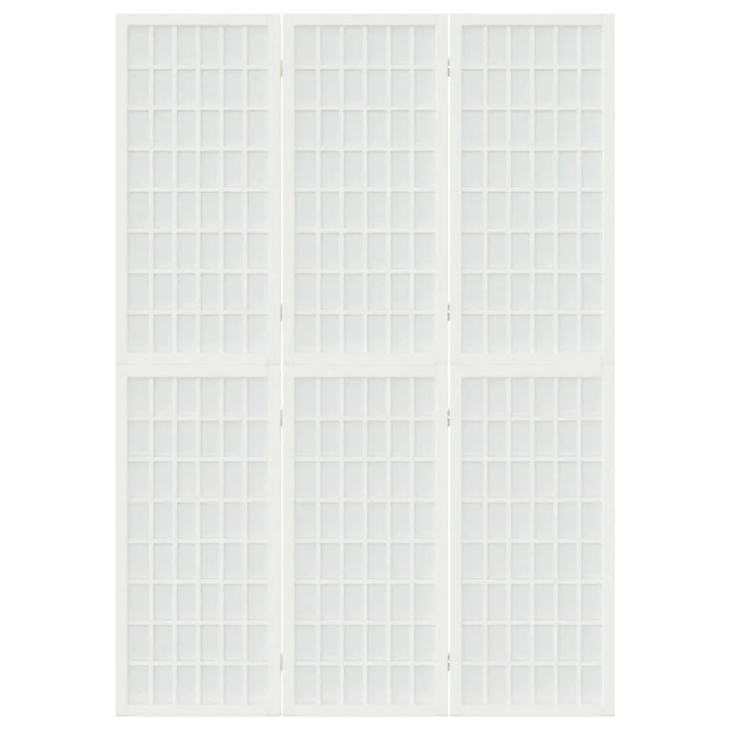 Paravent Japonais 3 Panneaux Blanc