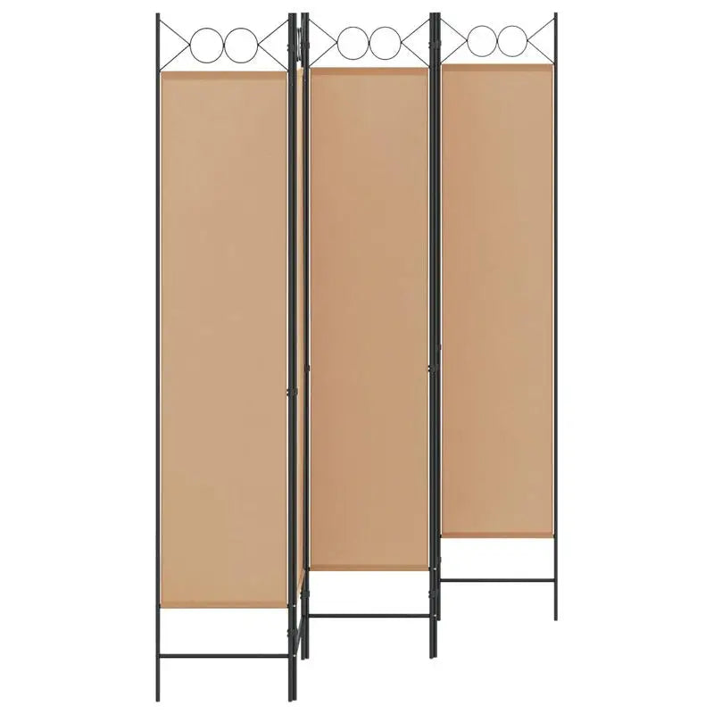 Paravent 6 Panneaux Tissu Beige