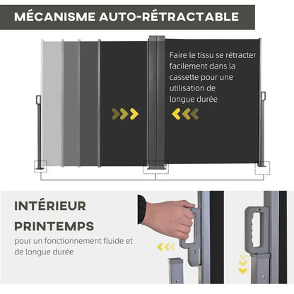 Paravent Rétractable Outdoor 6 m × 180 cm
