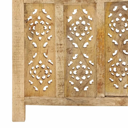 Paravent 5 Panneaux Bois de Manguier 200 × 165 cm