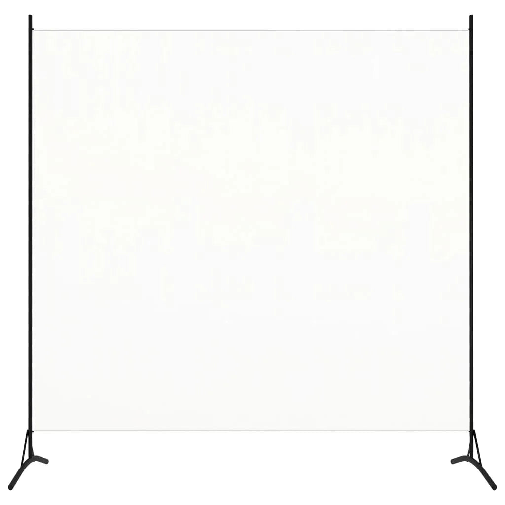 Paravent 1 Panneau Tissu Blanc