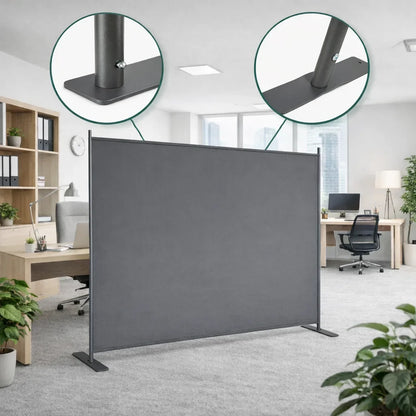 Paravent Tissu Gris Grand Format