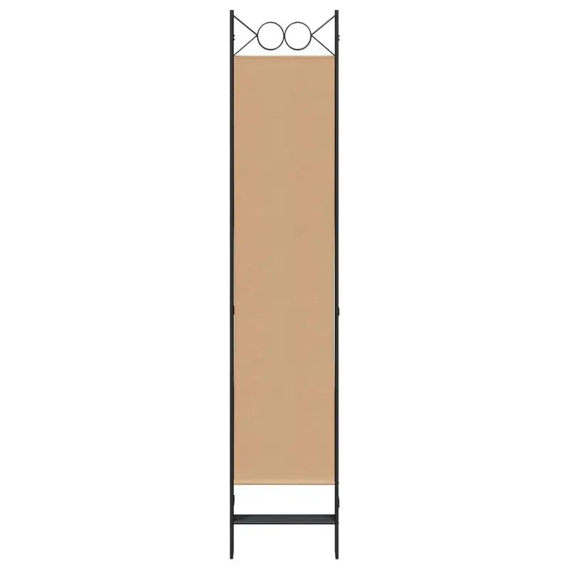 Paravent 6 Panneaux Tissu Beige