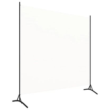 Paravent 1 Panneau Tissu Blanc