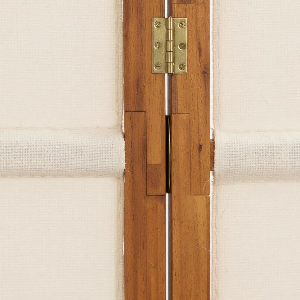 Paravent 3 Panneaux Crème & Blanc 210 × 180 cm