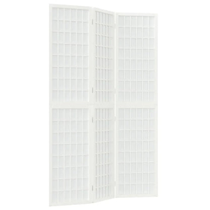 Paravent Japonais 3 Panneaux Blanc