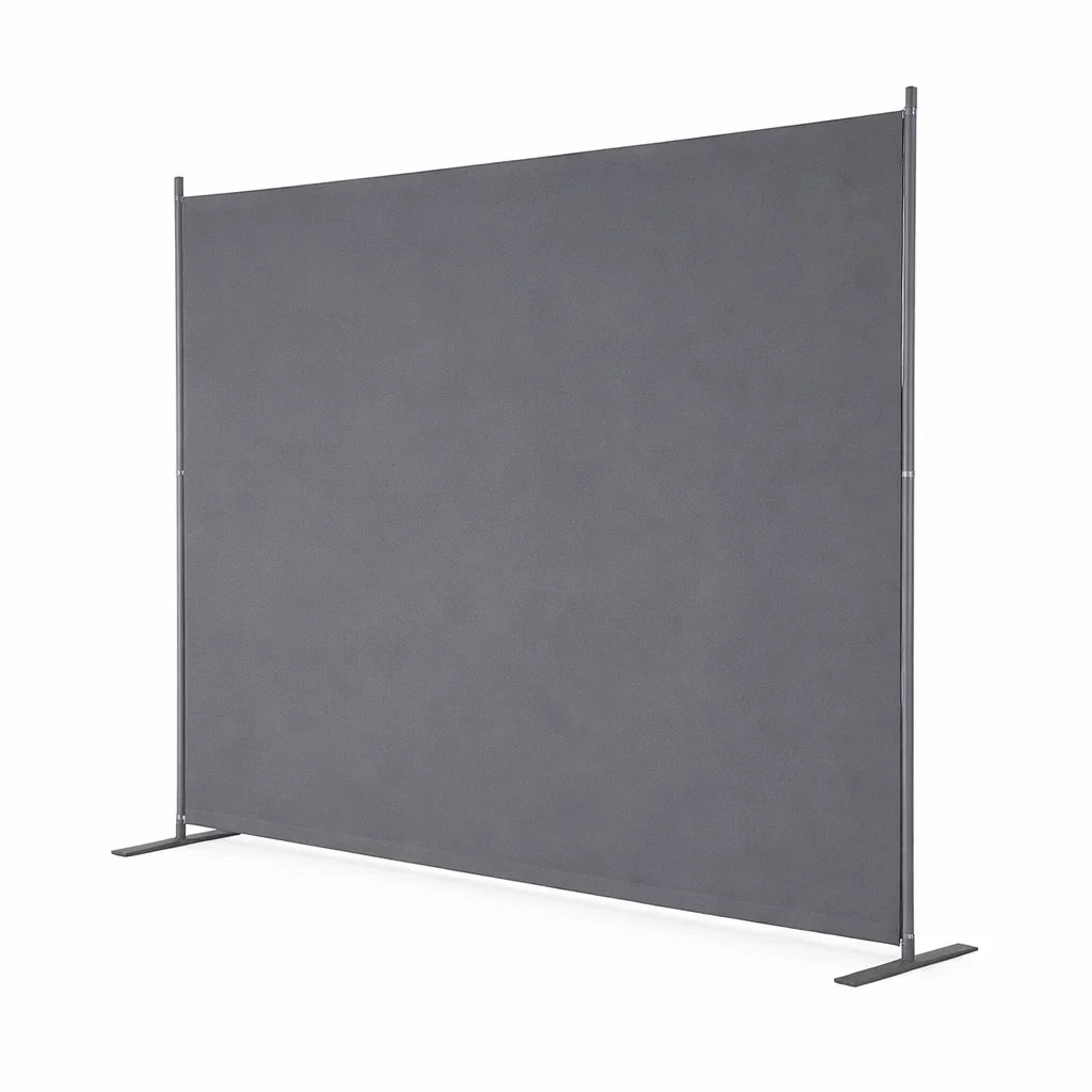 Paravent Tissu Gris Grand Format