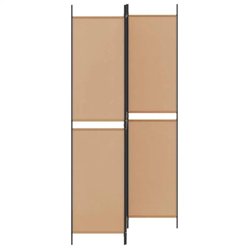Paravent 3 Panneaux Tissu Beige 150 × 220 cm