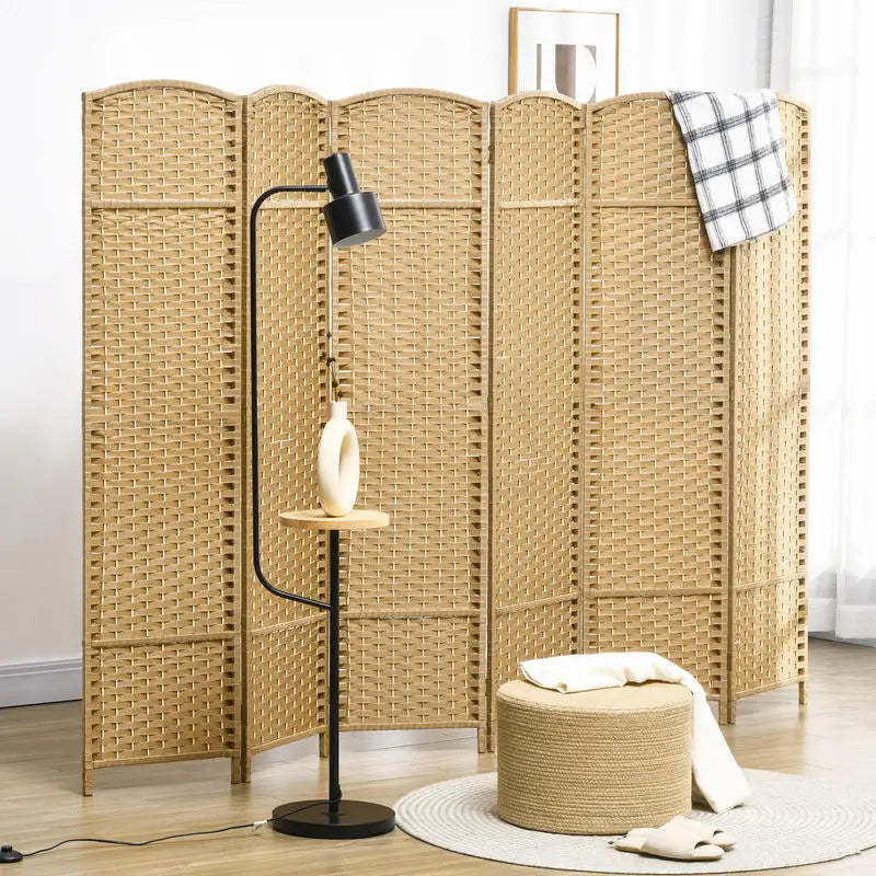 Paravent 6 Panneaux Bambou Design Nature
