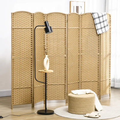 Paravent 6 Panneaux Bambou Design Nature