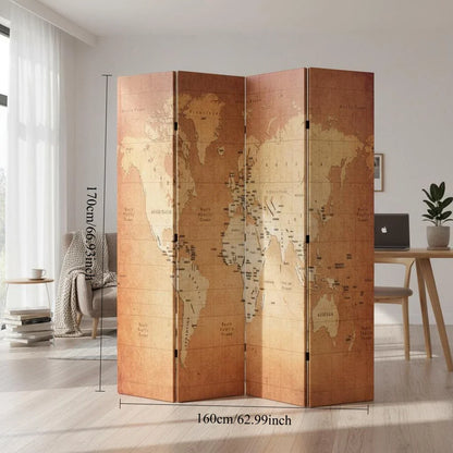 Paravent Imprimé Carte du Monde