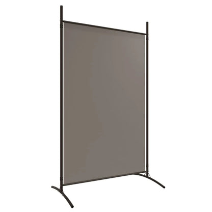 Paravent 4 Panneaux Tissu Anthracite