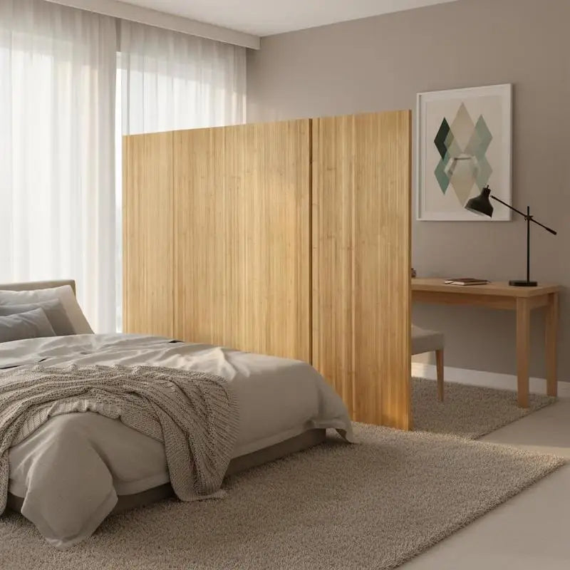 Paravent Bambou Naturel Enroulable 250 × 165 cm