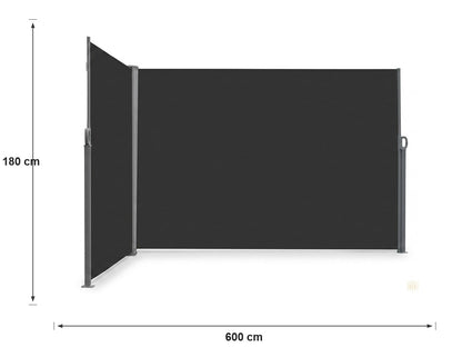 Paravent Rétractable Outdoor 6 m × 180 cm